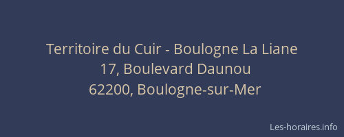 Territoire du Cuir - Boulogne La Liane