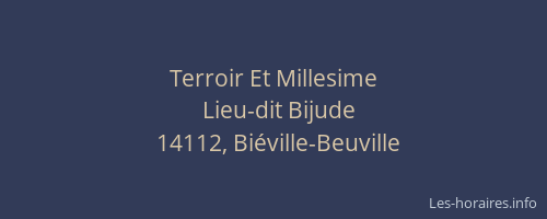 Terroir Et Millesime