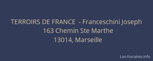TERROIRS DE FRANCE  - Franceschini Joseph