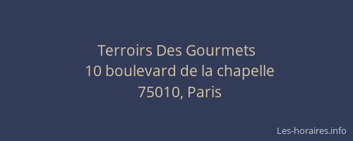 Terroirs Des Gourmets