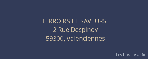 TERROIRS ET SAVEURS