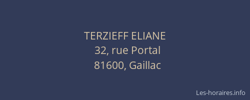 TERZIEFF ELIANE