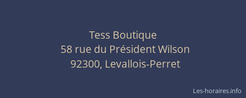 Tess Boutique