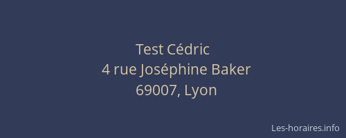 Test Cédric