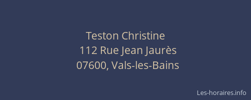 Teston Christine
