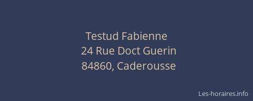 Testud Fabienne