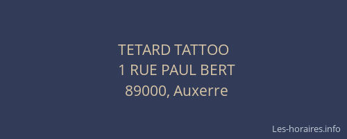 TETARD TATTOO