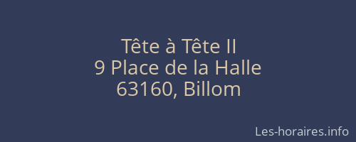 Tête à Tête II