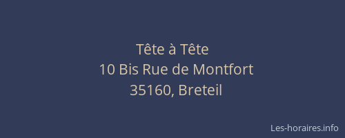 Tête à Tête