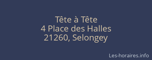 Tête à Tête