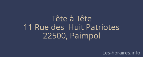Tête à Tête