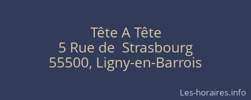 Tête A Tête