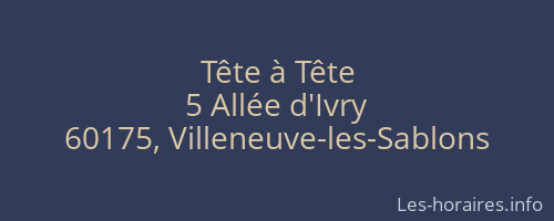 Tête à Tête