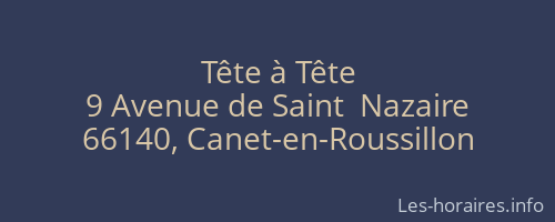 Tête à Tête