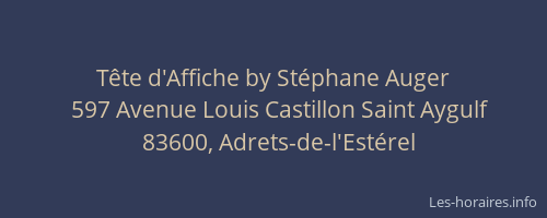 Tête d'Affiche by Stéphane Auger