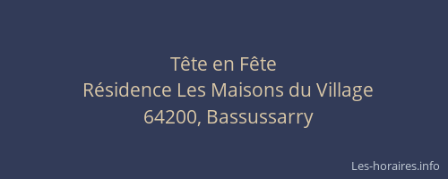 Tête en Fête