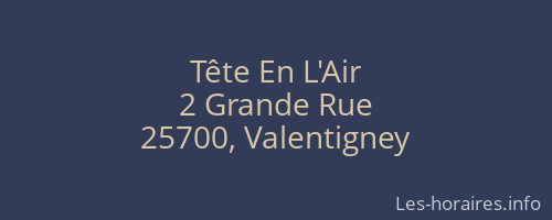 Tête En L'Air