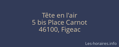 Tête en l'air