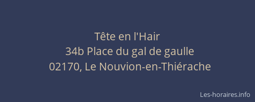 Tête en l'Hair