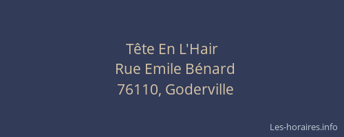 Tête En L'Hair