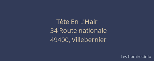 Tête En L'Hair