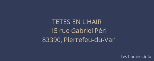 TETES EN L'HAIR