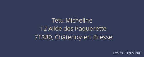 Tetu Micheline