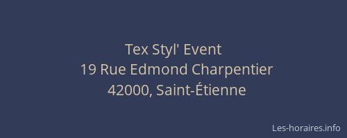 Tex Styl' Event