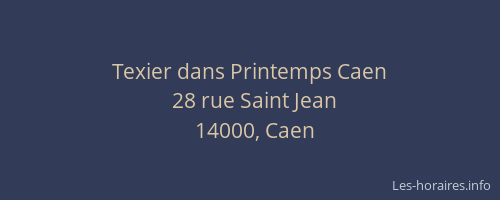 Texier dans Printemps Caen