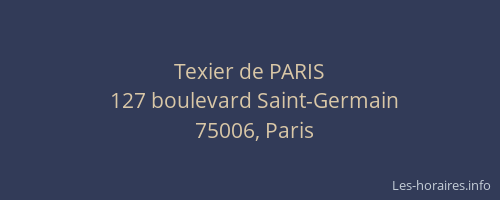 Texier de PARIS