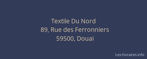 Textile Du Nord