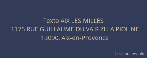 Texto AIX LES MILLES