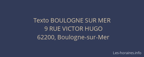 Texto BOULOGNE SUR MER