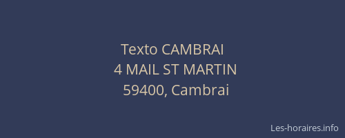 Texto CAMBRAI