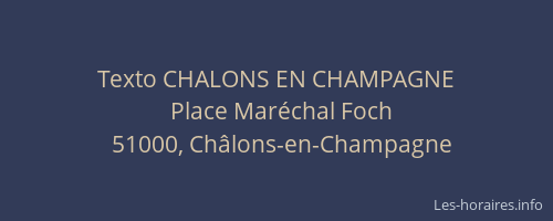 Texto CHALONS EN CHAMPAGNE