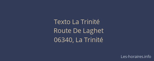 Texto La Trinité