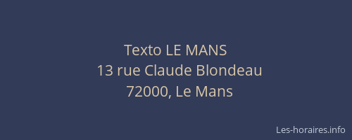 Texto LE MANS