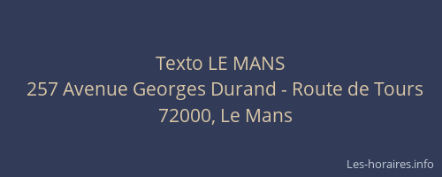 Texto LE MANS