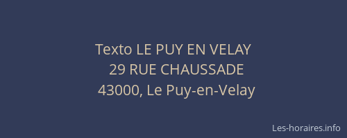 Texto LE PUY EN VELAY