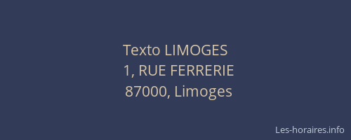 Texto LIMOGES
