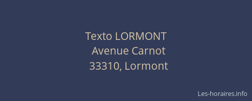Texto LORMONT