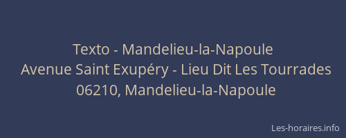 Texto - Mandelieu-la-Napoule