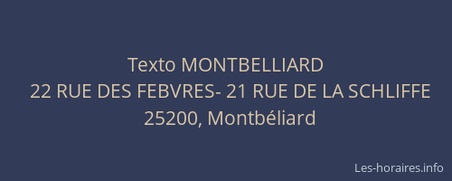 Texto MONTBELLIARD