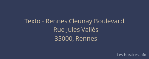 Texto - Rennes Cleunay Boulevard