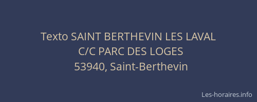 Texto SAINT BERTHEVIN LES LAVAL
