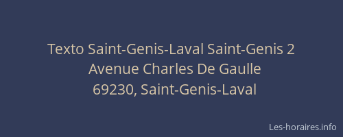 Texto Saint-Genis-Laval Saint-Genis 2