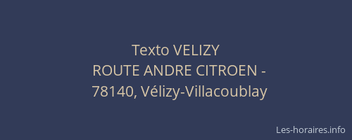 Texto VELIZY