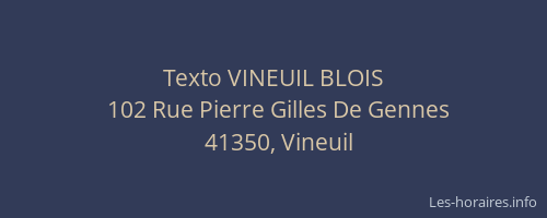 Texto VINEUIL BLOIS