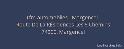 Tfm.automobiles - Margencel