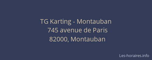 TG Karting - Montauban